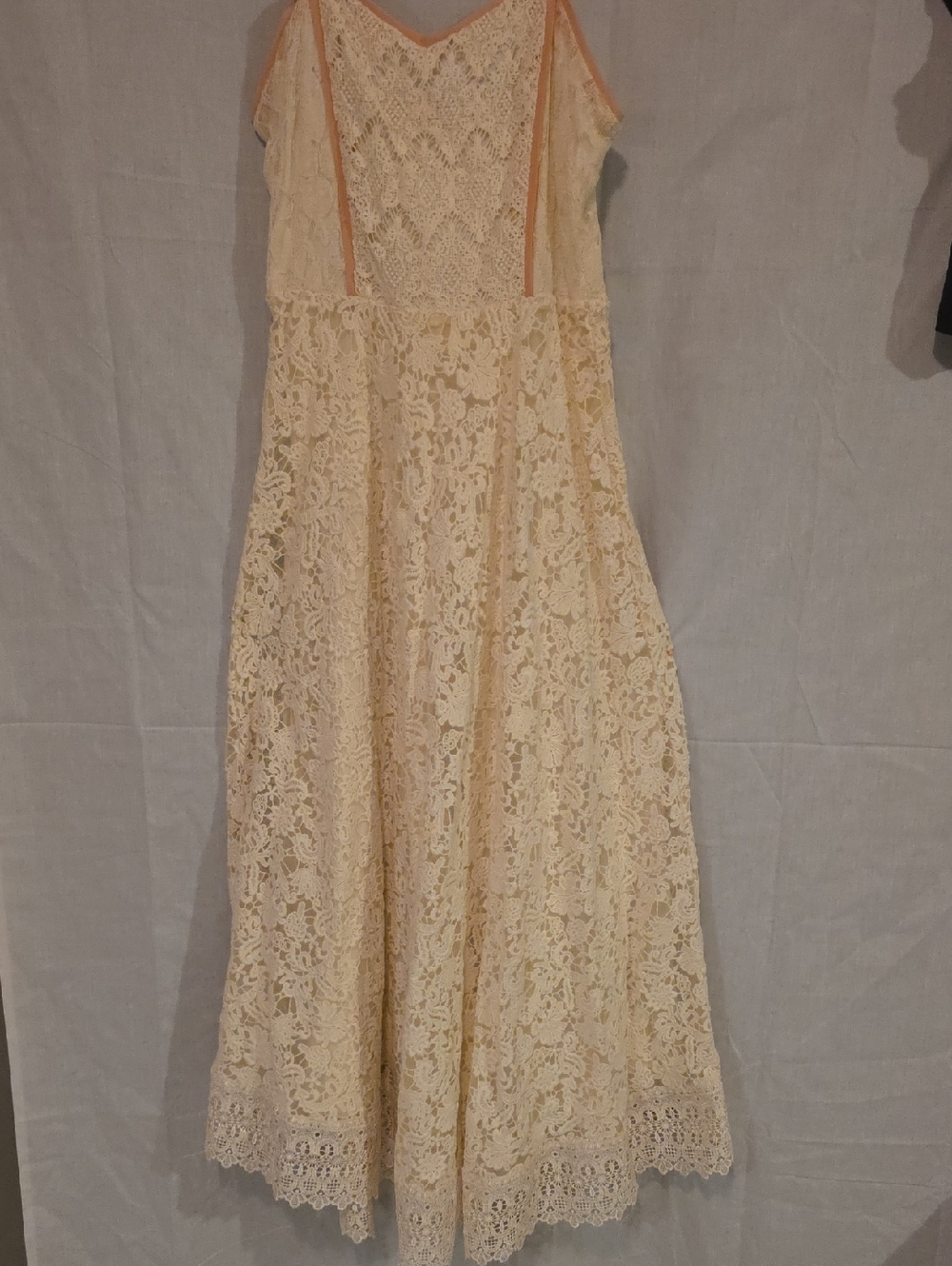 Lace Maxi Dress in Cream